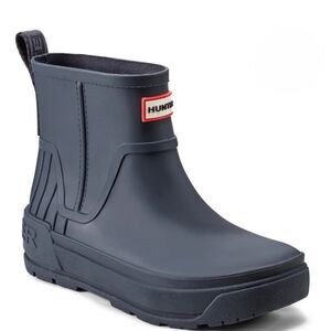Hunter Wales Waterproof Rain Boots- Dark Blue